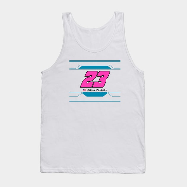 Bubba Wallace #23 2023 NASCAR Design Tank Top by AR Designs 